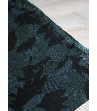 ÉGLANTINE ET ZOÉ : Jacquard Crocus VERT et LUREX