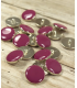 ÉGLANTINE et ZOÉ : Bouton Bottines CHIC 10mm MAGENTA