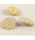 Bouton Bijou en metal tressé - 22mm -DORÉ