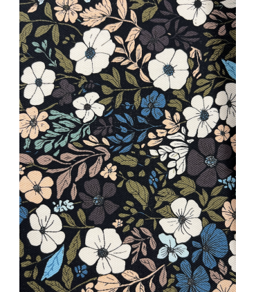 SEE YOU AT SIX : Toile de Coton Gabardine Flower Harvest