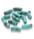 Perles Acrylique Tube - TURQUOISE OCRE