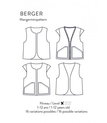 ATELIER SCÄMMIT Veste Sans Manches : BERGER mini