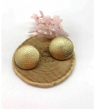 Bouton métal texturé DORÉ